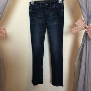 Delia’s Morgan skinny leg dark blue jeans size 00P